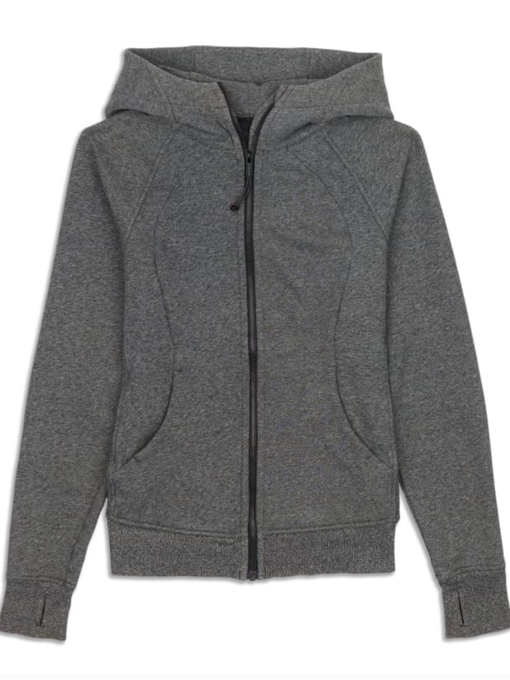 lululemon athletica Charcoal Gray Hooded Zip Bomber Jacket ‼️callout